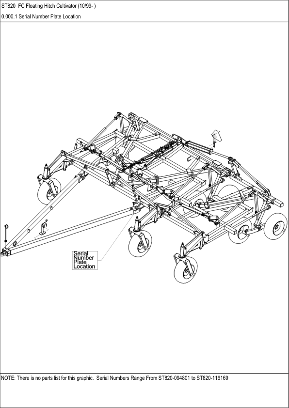 CASE ST820 FC Floating Hitch Cultivator Parts Catalog - Image 2