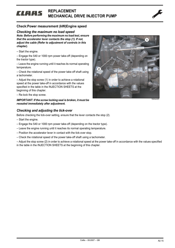 CLAAS Celtis Tractor Workshop Repair Manual - Image 12