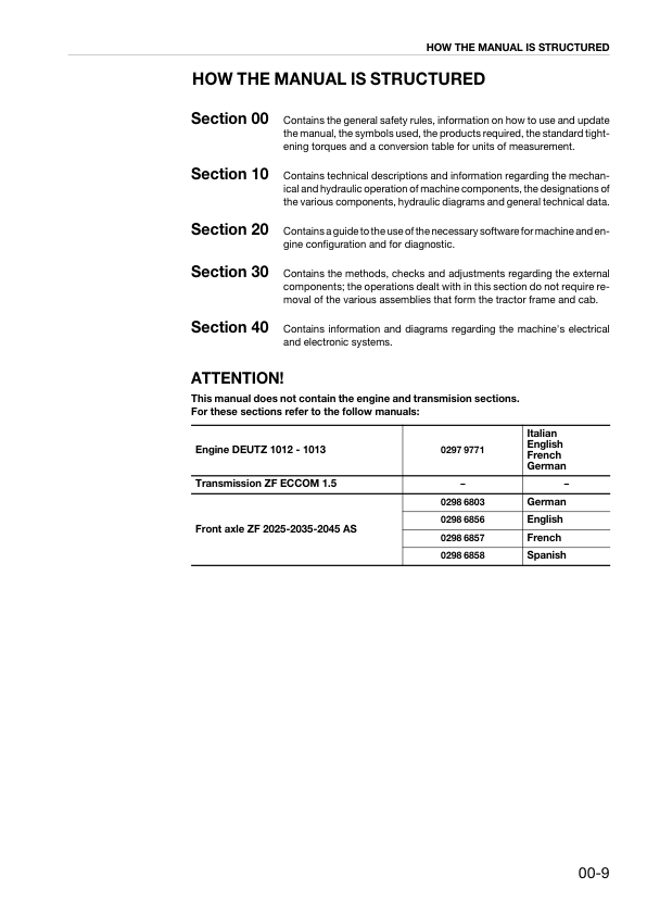 Deutz Fahr Agrotron TTV 1130 1145 1160 Mtr 2000 Workshop Manual - Image 4