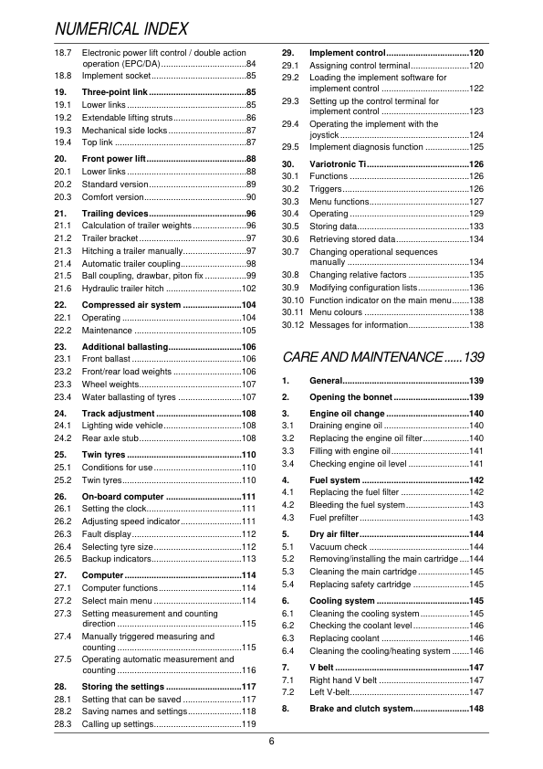 Fendt 900 Vario Tractor Operating Manual - Image 8