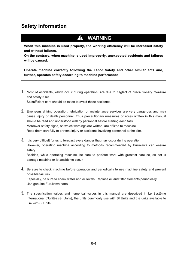 Furukawa HCR910DSIII Hydraulic Crawler Drill Operators Manual - Image 6