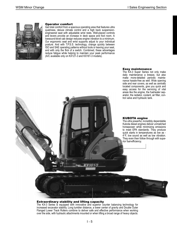Kubota KX91 3 KX101 3 KX121 3 KX161 3 U35 3 U45 3 Excavator Service Manual - Image 8