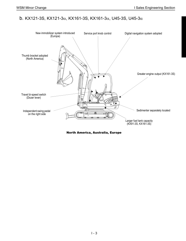 Kubota KX91 3 KX101 3 KX121 3 KX161 3 U35 3 U45 3 Excavator Service Manual - Image 6