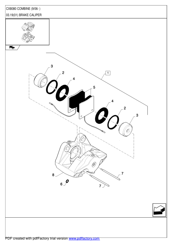 New Holland CX8080 Combine Parts Catalog - Image 6