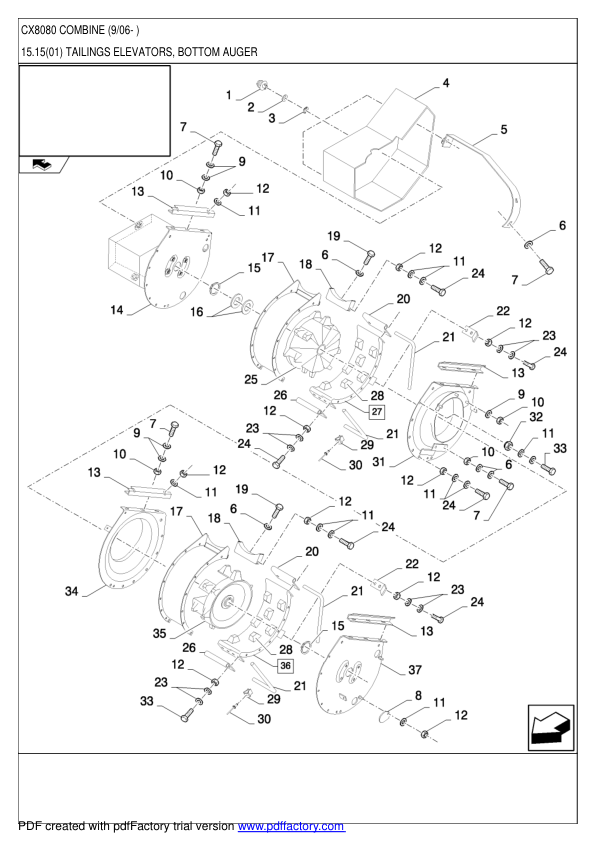 New Holland CX8080 Combine Parts Catalog - Image 8