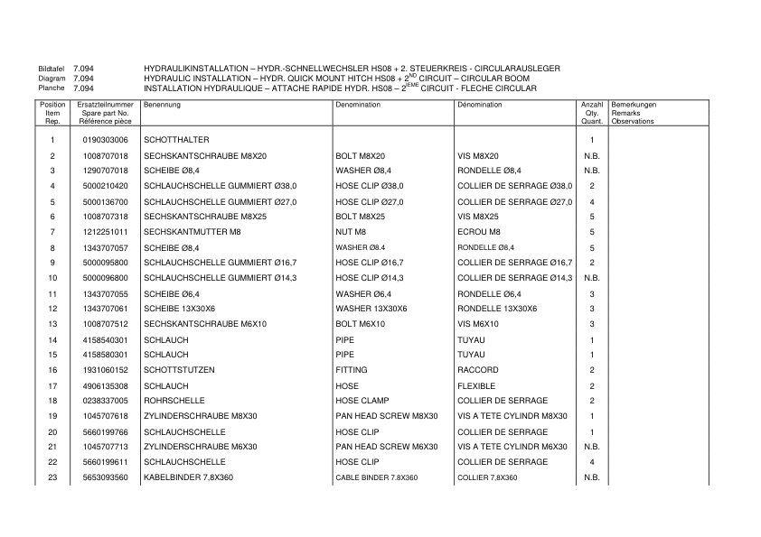 Terex TC75 Excavator Parts Catalog - Image 13