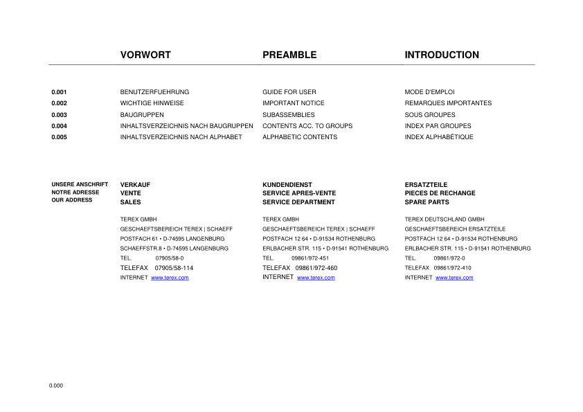 Terex TC75 Excavator Parts Catalog - Image 3