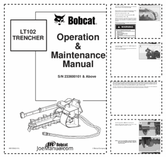 Bobcat LT102 Trencher Operation and Maintenance Manual v2