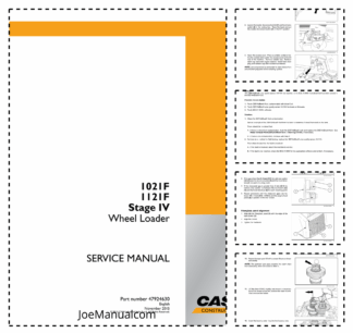 CASE 1021F 1121F Stage IV Wheel Loader Service Manual 47924630