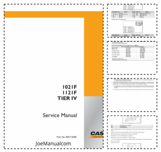 CASE 1021F 1121F Tier IV Wheel Loader Service Manual 84571203B