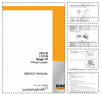 CASE 1021G 1121G Stage IV Wheel Loader Service Manual 48082204