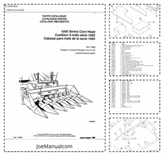 CASE 1083 Corn Head Parts Catalog