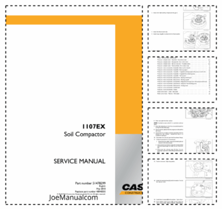 CASE 1107EX Soil Compactor Service Manual 51478299