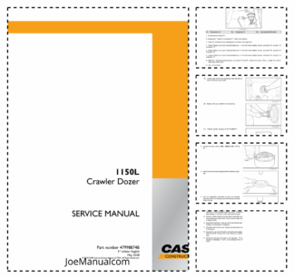 CASE 1150L Crawler Dozer Service Manual 47998874B Made in Brazil