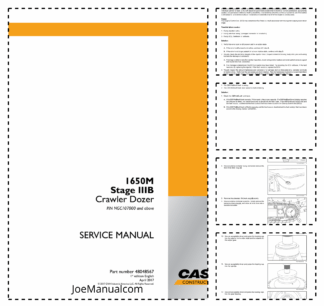CASE 1650M Stage IIIB Crawler Dozer Service Manual PIN NGC107000 and Above