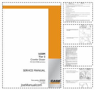 CASE 1650M Tier 2 Crawler Dozer Service Manual PIN NGC107000 and Above