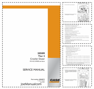 CASE 2050M Tier 2 Crawler Dozer Service Manual PIN NGC109000 and Above