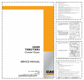 CASE 2050M Tier 2 Tier 3 Crawler Dozer Service Manual 48037321