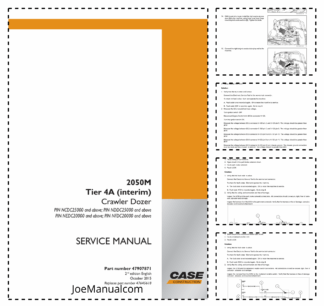 CASE 2050M Tier 4A Crawler Dozer Service Manual PIN NCDC NDDC NEDC NFDC