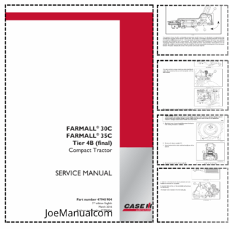 CASE 30C 35C Tier 4B Compact Tractor Service Manual NA