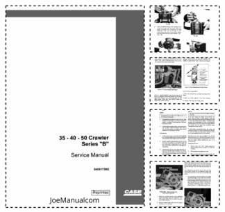 CASE 35 40 0 Crawler Dozer Service Manual 406173M2