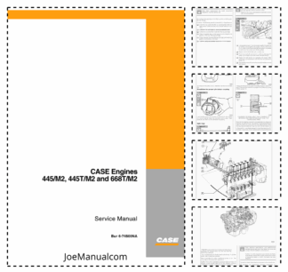 CASE 445 M2 445T M2 668T M2 Series 2 Engine Service Manual 6-74500NA