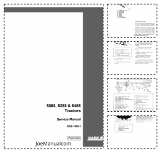 CASE 5088 5288 5488 Tractors Service Manual GSS-1505-1