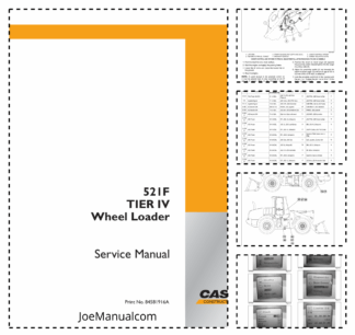 CASE 521F Tier IV Wheel Loader Service Manual