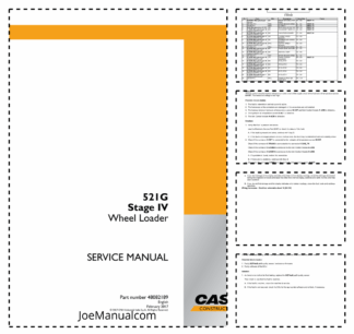 CASE 521G Stage IV Wheel Loader Service Manual 48082189