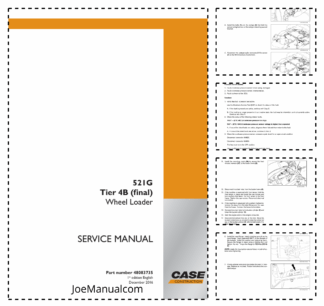 CASE 521G Tier 4B Wheel Loader Service Manual 48083735