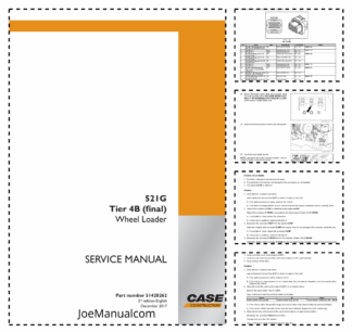 CASE 521G Tier 4B Wheel Loader Service Manual 51428262