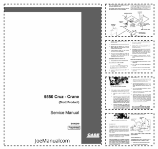 CASE 5550 Cruz-Crane Drott Service Manual S406249
