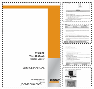 CASE 570N EP Tier 4B Tractor Loader Service Manual 47821917