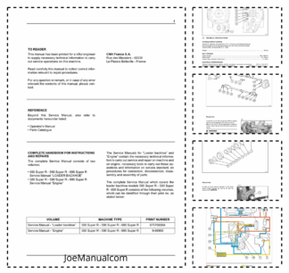 CASE 580 590 695 Super R Backhoe Loader Service Manual 87570930A