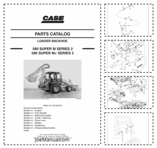 CASE 580 Super M 580 Super M+ Series 2 Backhoe Loader Parts Catalog 79043NA