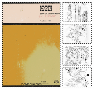 CASE 580C Construction King Backhoe Loader Parts Manual