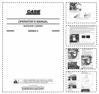 CASE 580M 580 Super M 580 Super M+ 590 Super M 590 Super M Series 3 Tier 3 Backhoe Loader Operators Manual