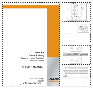 CASE 580N EP Backhoe Loader Service Manual PIN NFC716000 and Above