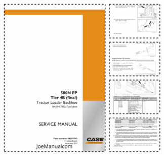 CASE 580N EP Tier 4B Backhoe Loader Service Manual PIN NHC