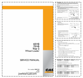 CASE 621G 721G Tier 2 Wheel Loader Service Manual 48083740
