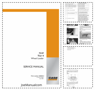 CASE 721F Tier 4 Wheel Loader Service Manual 84488413