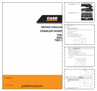 CASE 750L 850L Tier 3 Crawler Dozer Service Manual 87728445NA