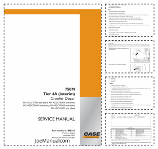 CASE 750M Crawler Dozer Service Manual PIN NCDC NDDC NEDC NFDC NFC