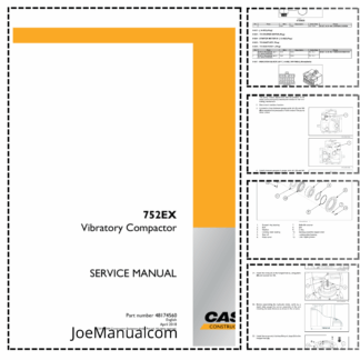 CASE 752EX Vibratory Compactor Service Manual