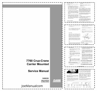 CASE 7760 Crus-Crane Carrier Mounted Service Manual