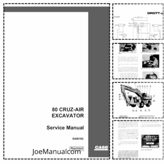CASE 80 Cruz Air Excavator Service Manual