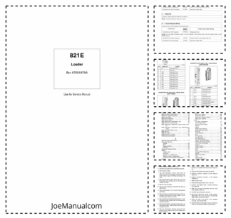CASE 821E Loader Service Manual 87551879A