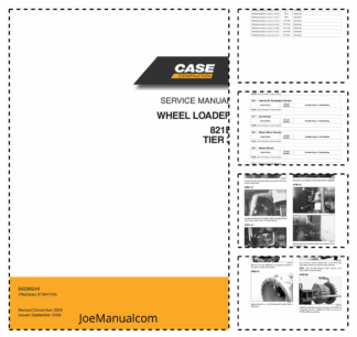 CASE 821E Tier 3 Wheel Loader Service Manual 84299244