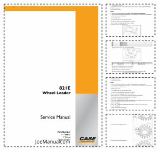 CASE 821E Wheel Loader Service Manual 711114025