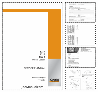 CASE 821F 921F Tier 4 Wheel Loader Service Manual 84488414